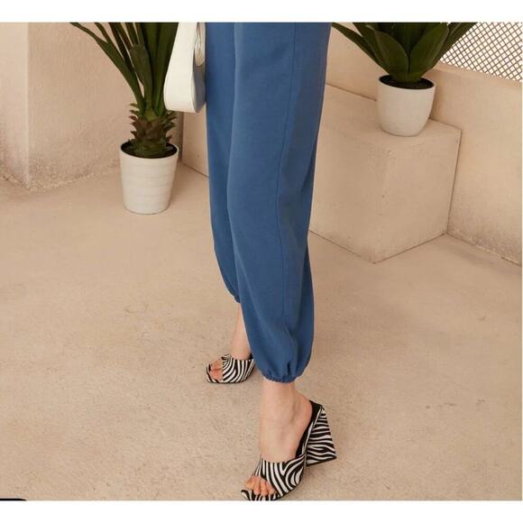 JQ by Jenerique sz 8 blue jumpsuit with pockets  NWT - Picture 3 of 14